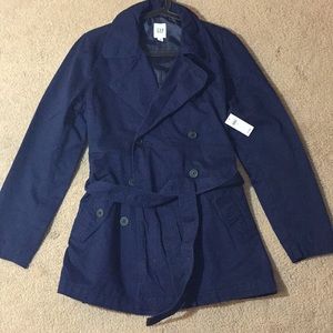 GAP Navy Double Breasted Peacoat Jacket